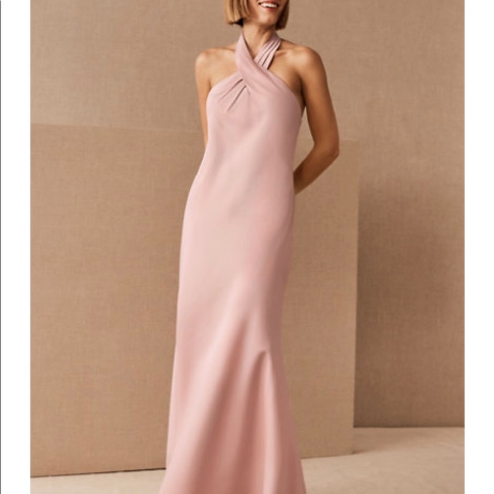 BHLDN Ruby Satin Charmeuse Dress